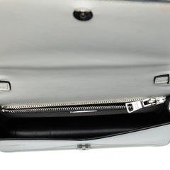 Prada Mini Brushed Leather Chain Crossbody