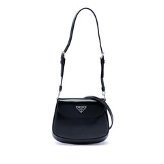 Prada Mini Brushed Leather Cleo Flap