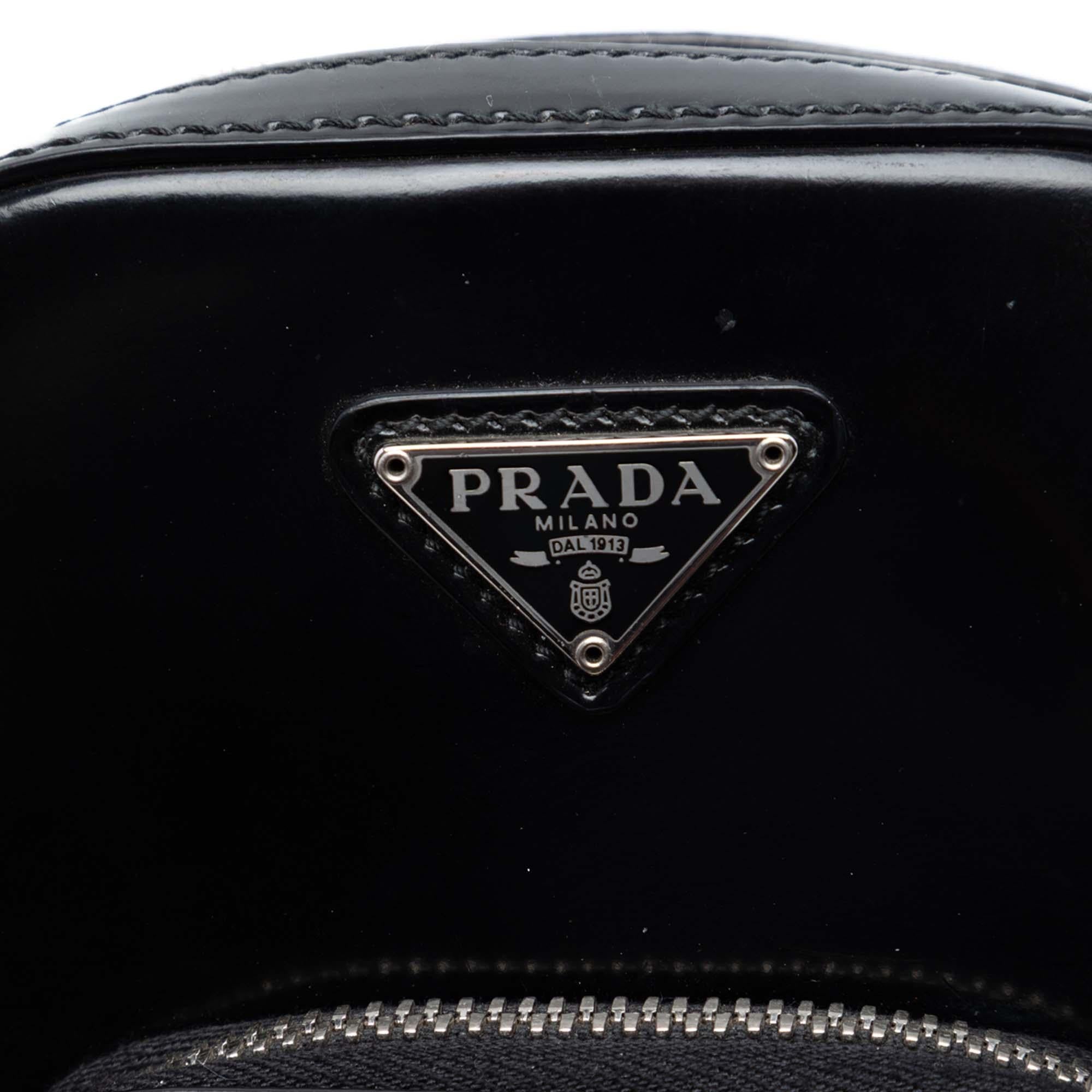 Prada Mini Brushed Leather Phone Pouch