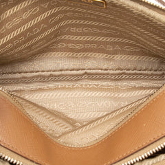 Prada Mini Saffiano Double Zip Crossbody