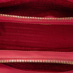 Prada Mini Saffiano Lux Galleria Double Zip Satchel