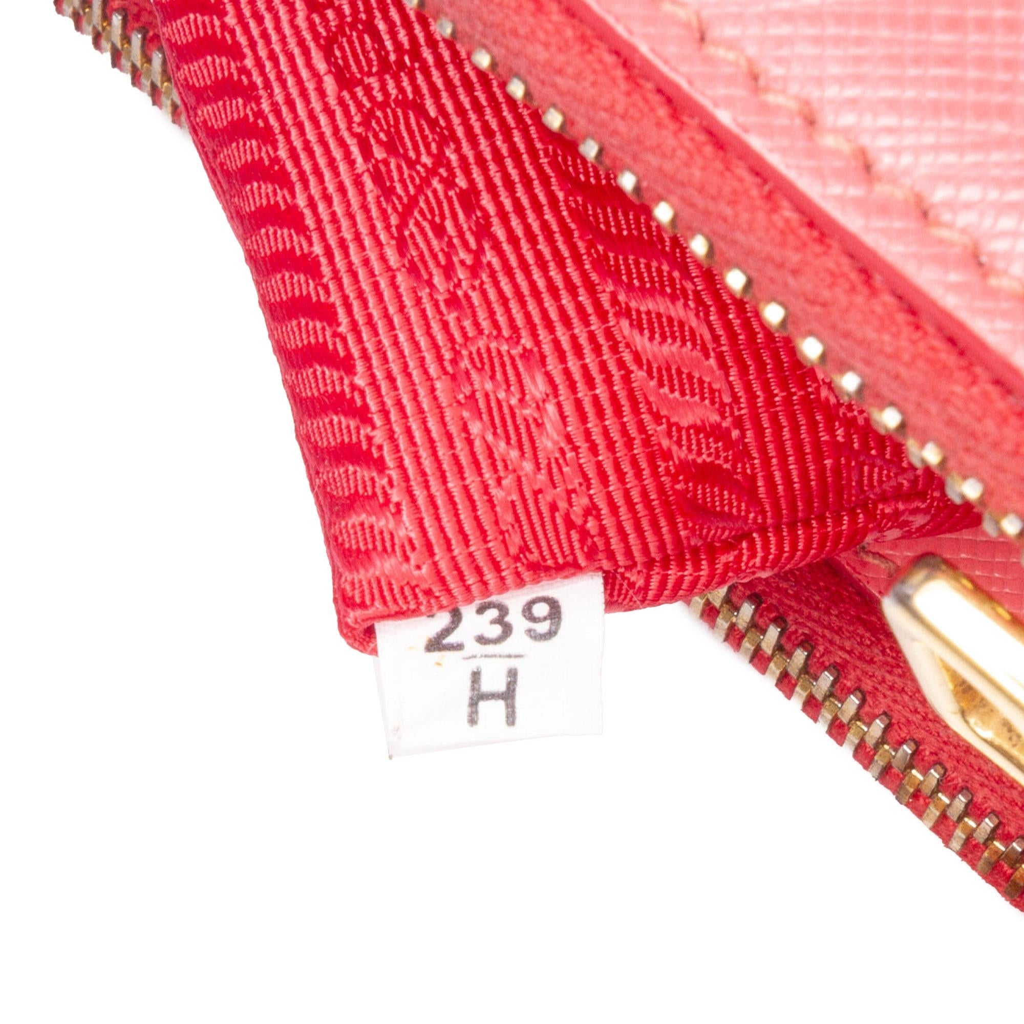 Prada Mini Saffiano Lux Galleria Double Zip Satchel
