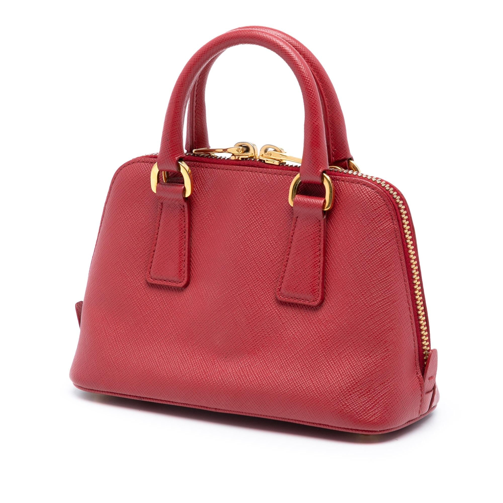 Prada Mini Saffiano Lux Promenade Satchel