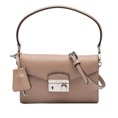Prada Mini Saffiano Lux Sound Lock Satchel