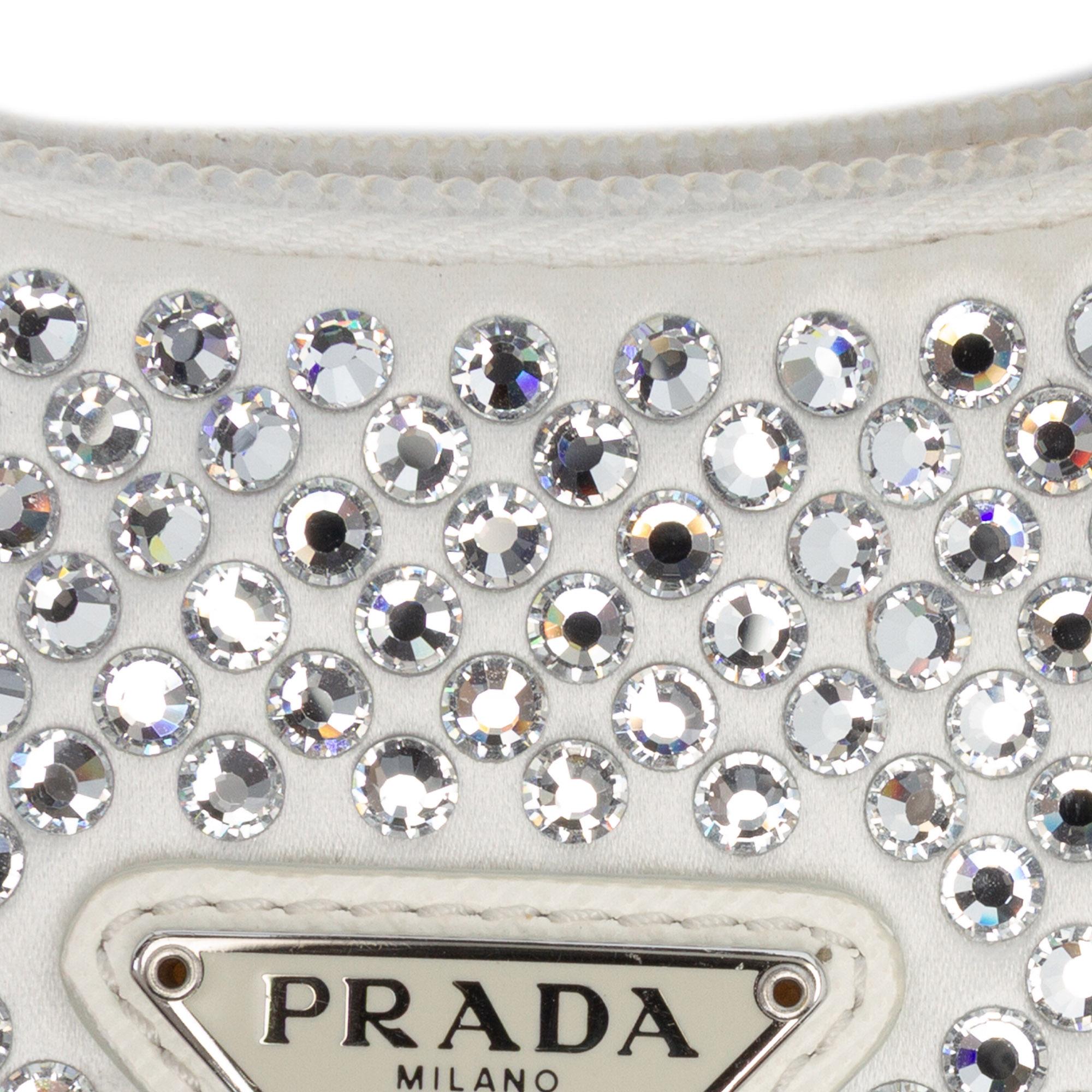 Prada Mini Satin Crystal Re-Edition 2000 Shoulder Bag