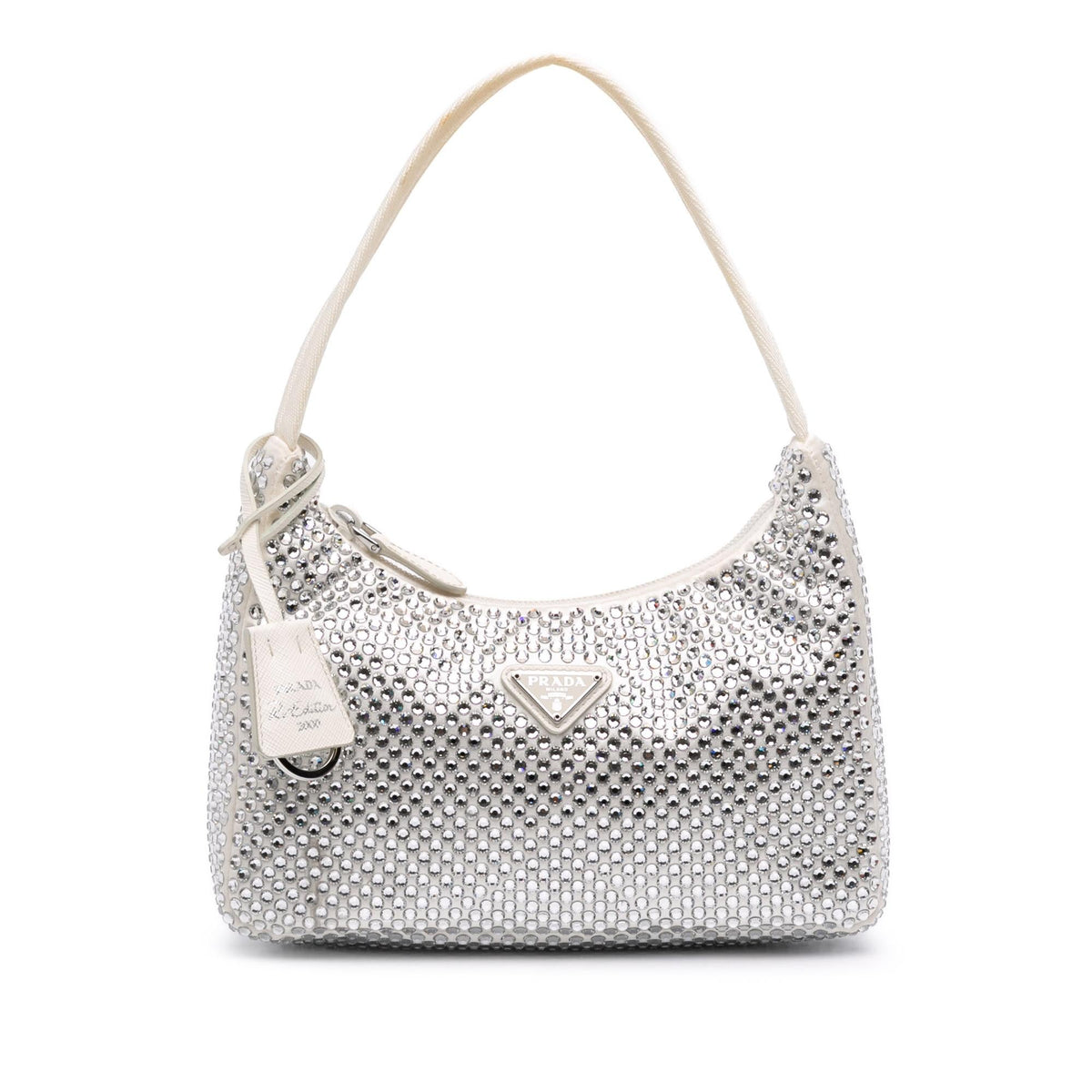 Prada Mini Satin Crystal Re-Edition 2000 Shoulder Bag