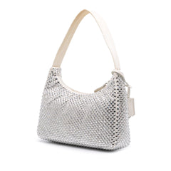 Prada Mini Satin Crystal Re-Edition 2000 Shoulder Bag