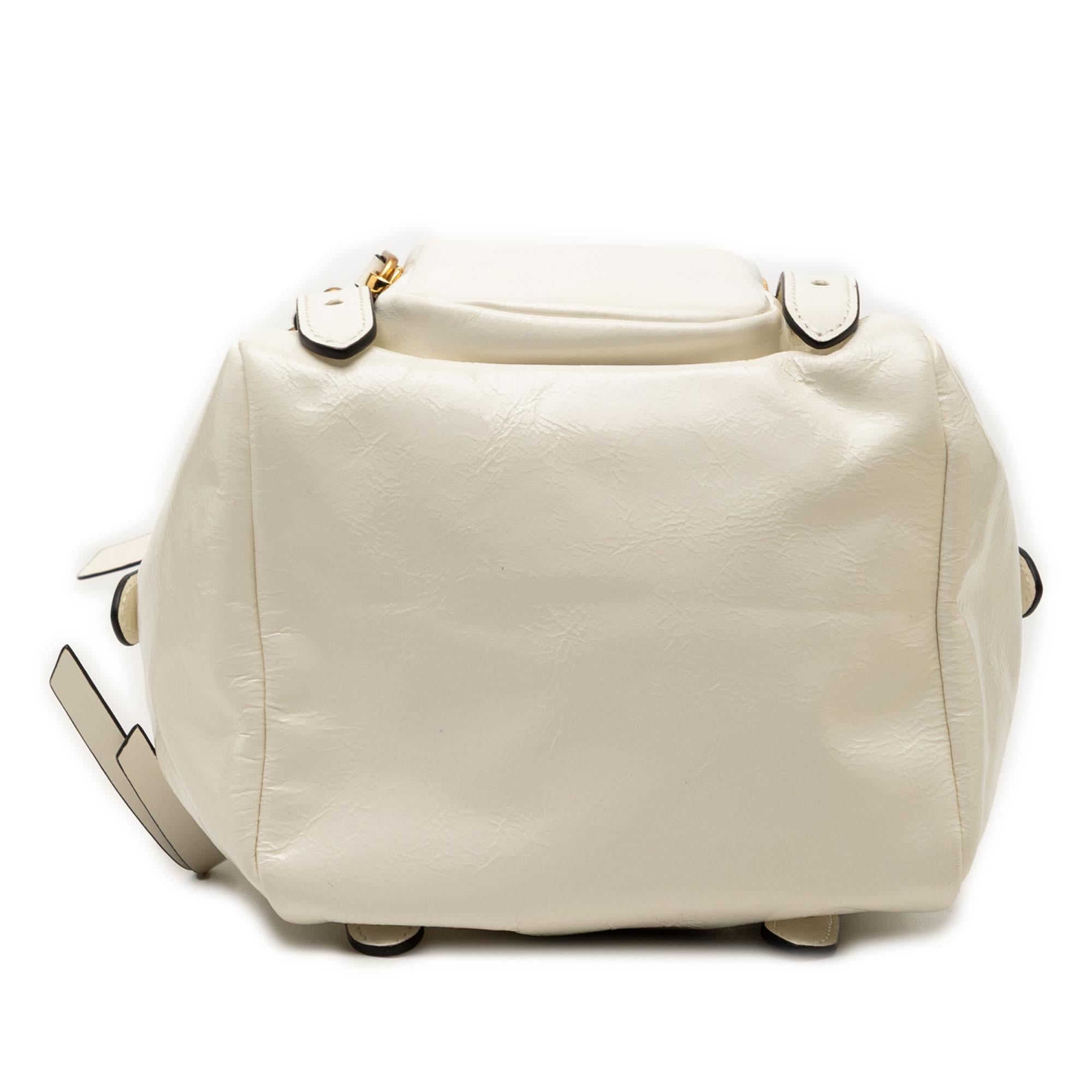Prada Mini Soft Calfskin Dangle Top Handle Bag