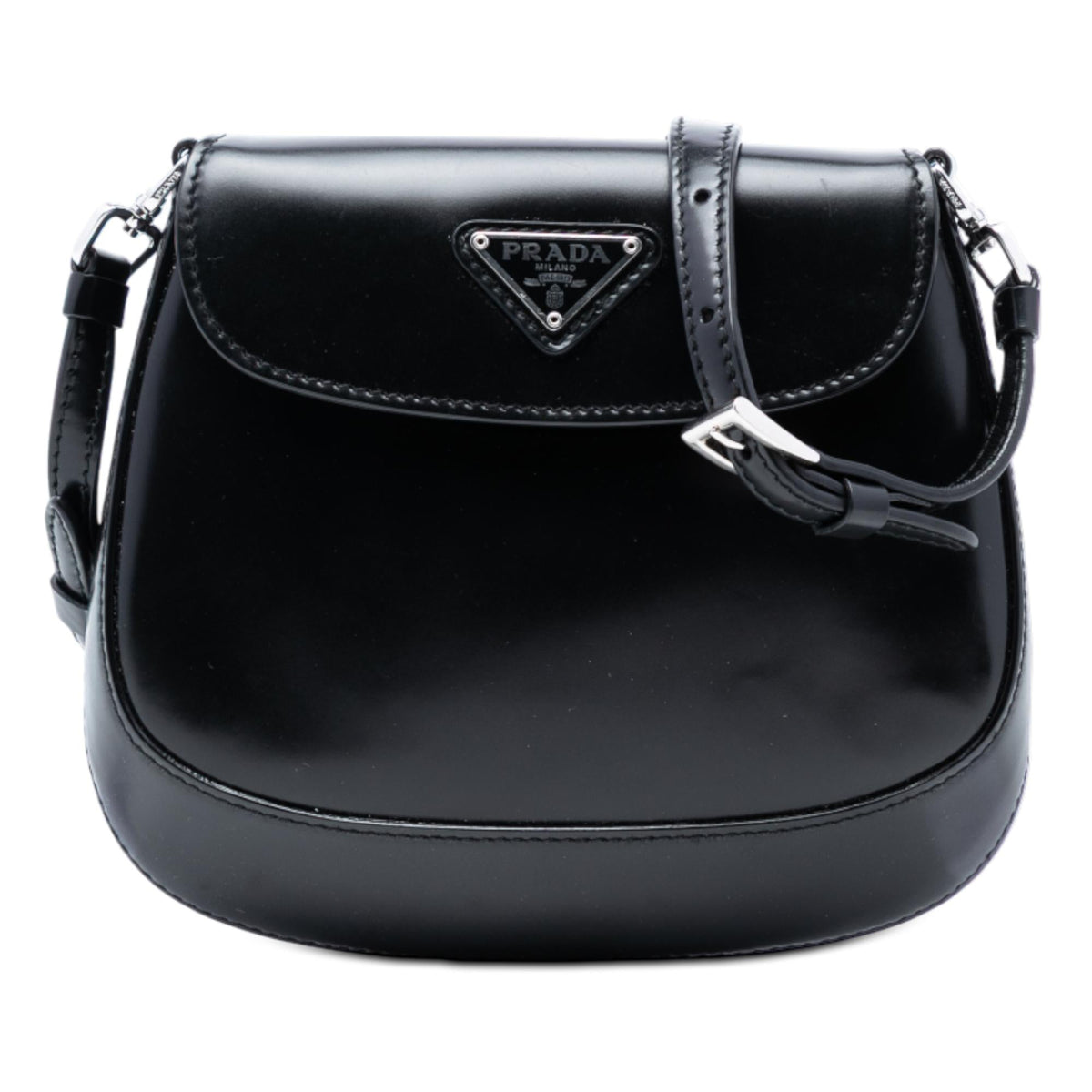 Prada Mini Spazzolato Cleo Flap