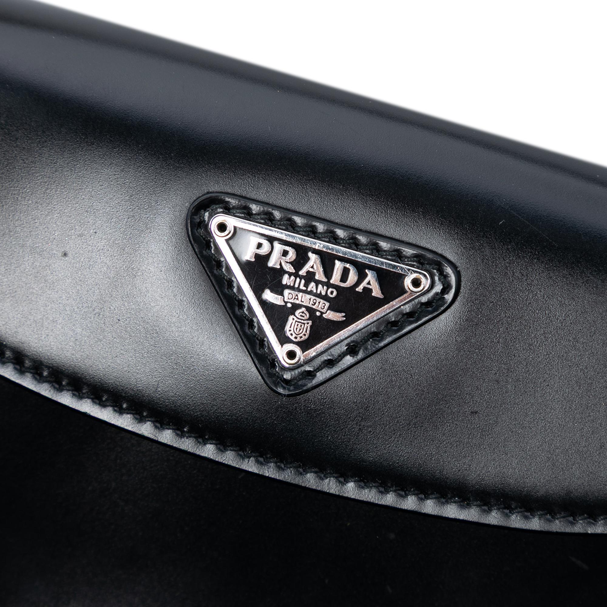 Prada Mini Spazzolato Cleo Flap