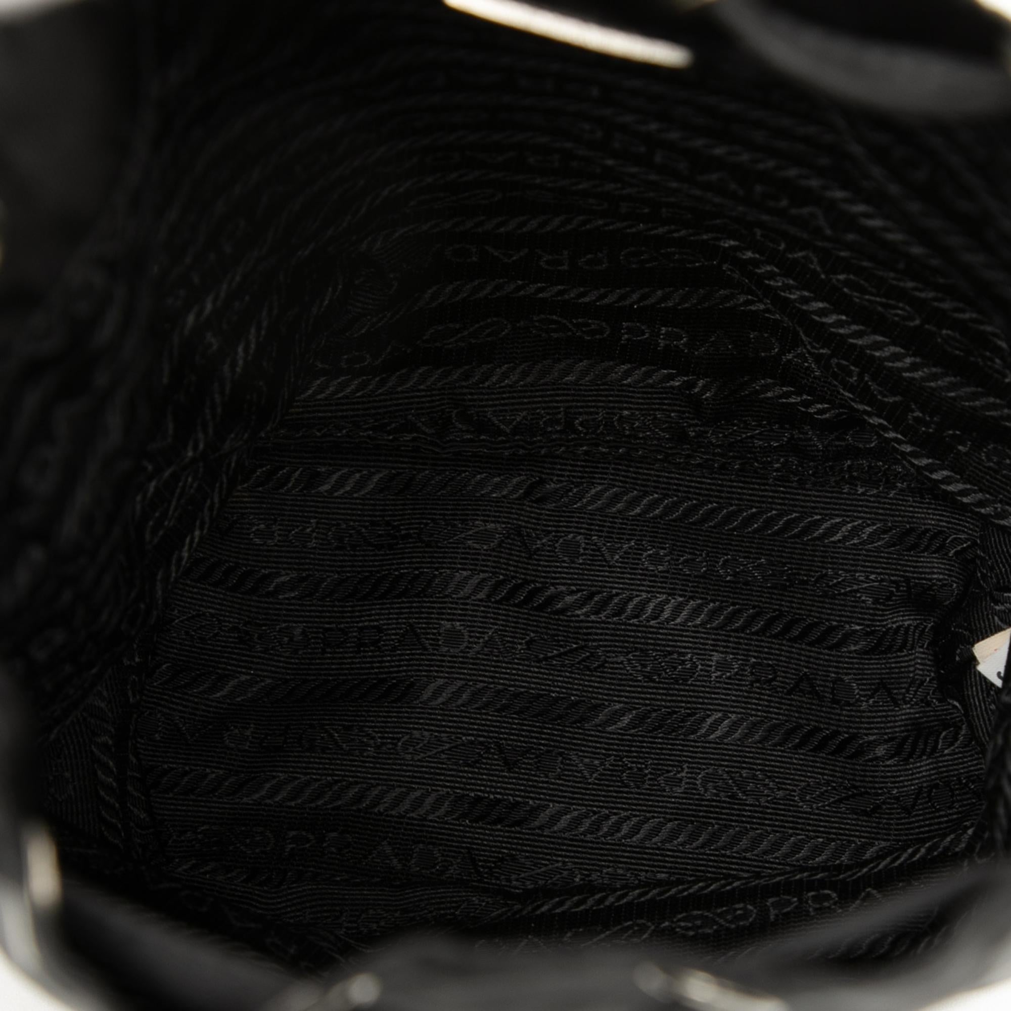Prada Mini Tessuto Drawstring Bucket Bag