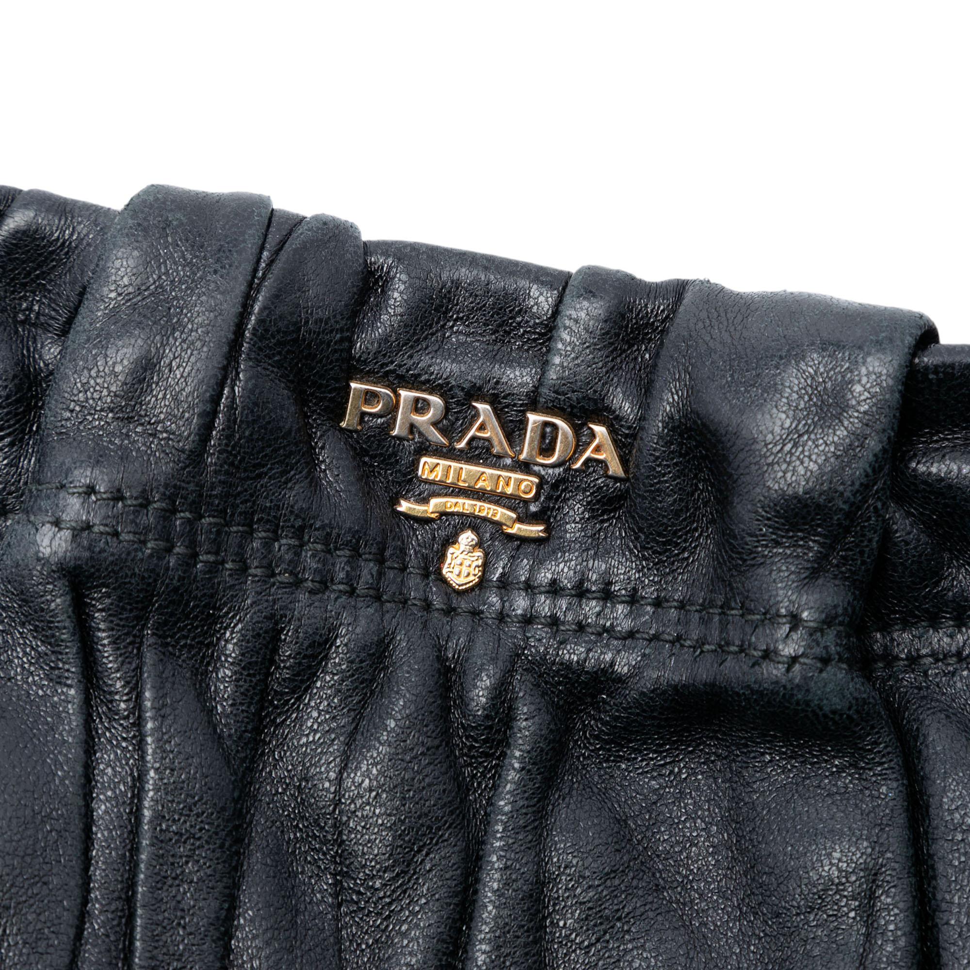 Prada Nappa Gaufre Wristlet Clutch