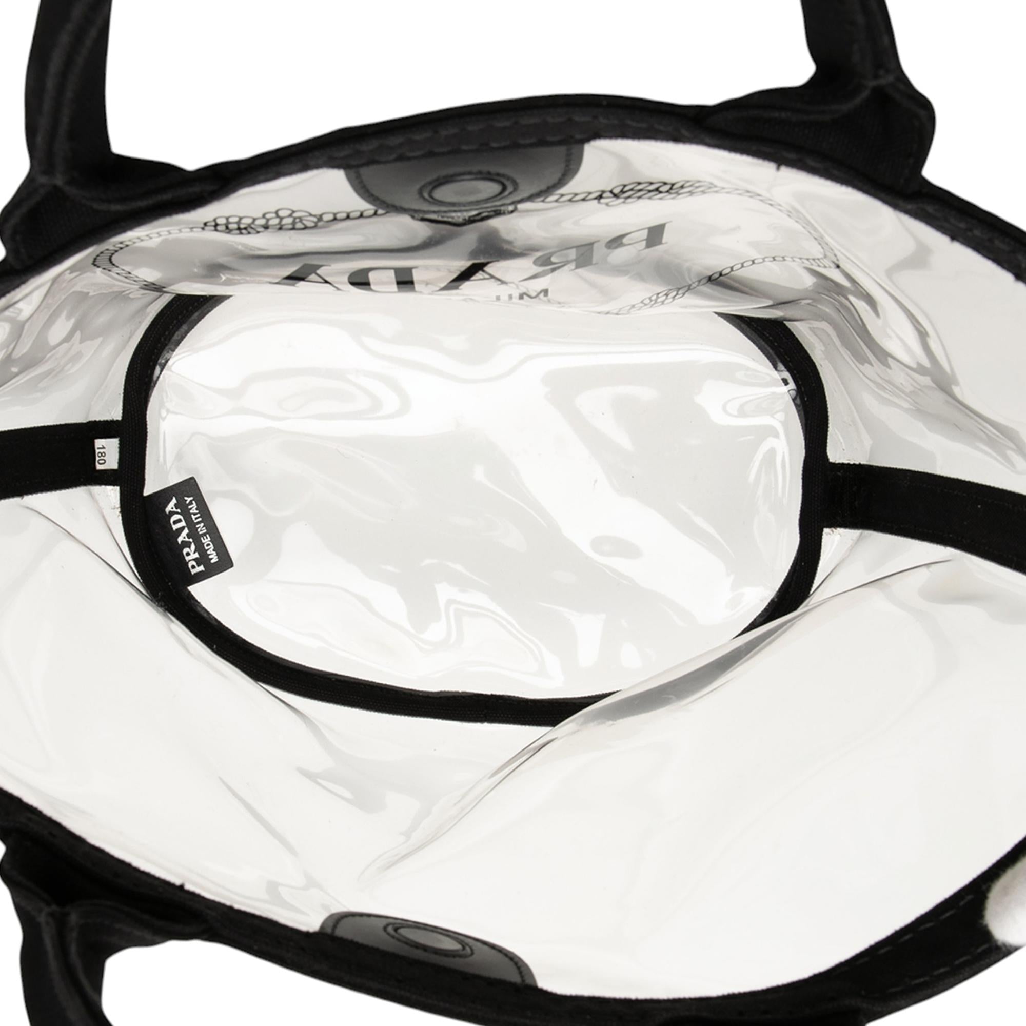 Prada PVC Canapa Logo Satchel