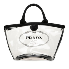Prada PVC Canapa Logo Satchel