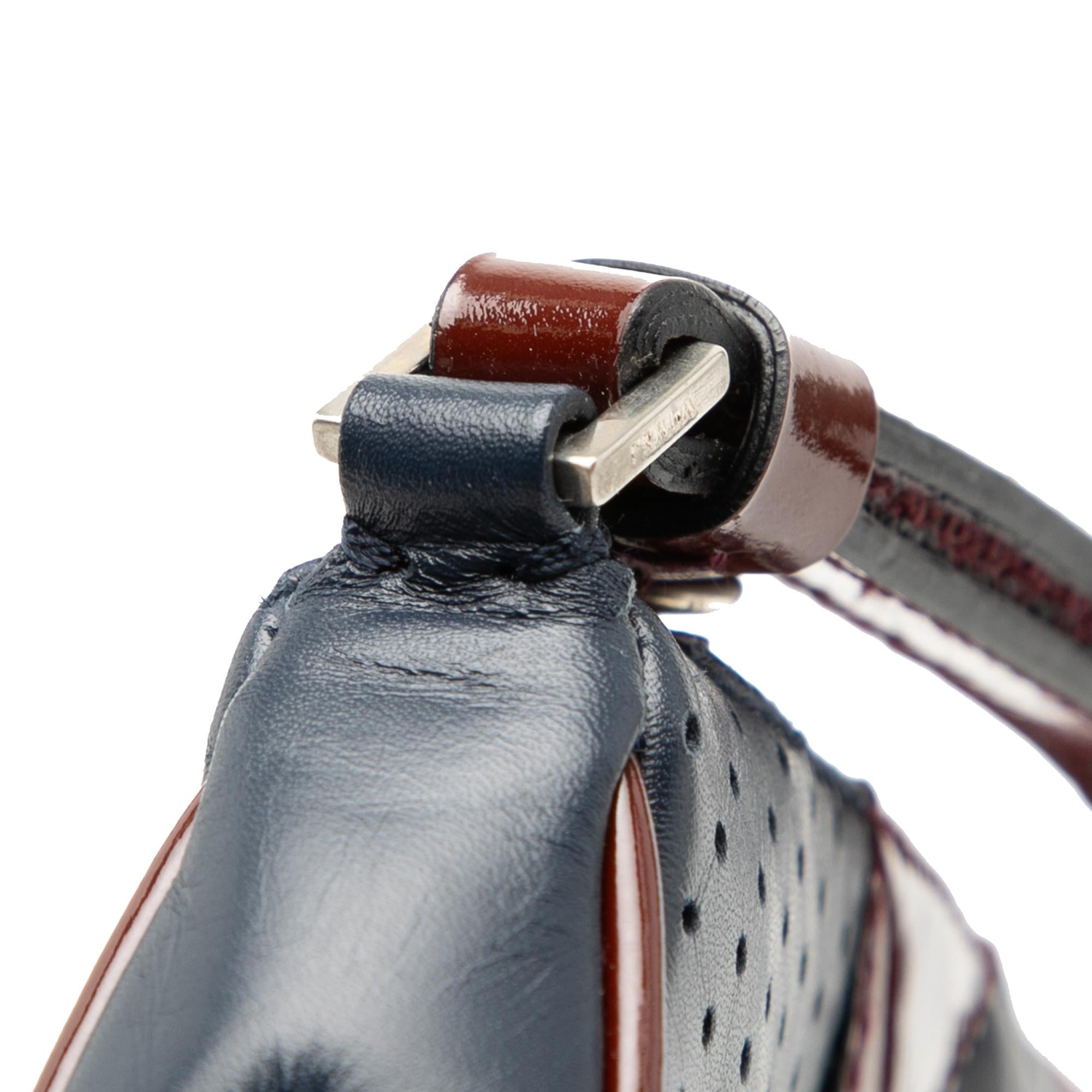 Prada Patent Trimmed Vitello Drive Crossbody