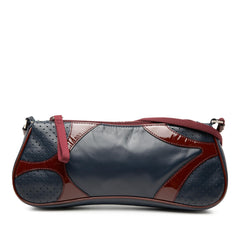 Prada Patent Trimmed Vitello Drive Crossbody