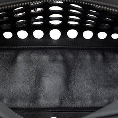 Prada Perforated Leather City Fori Chain Handbag