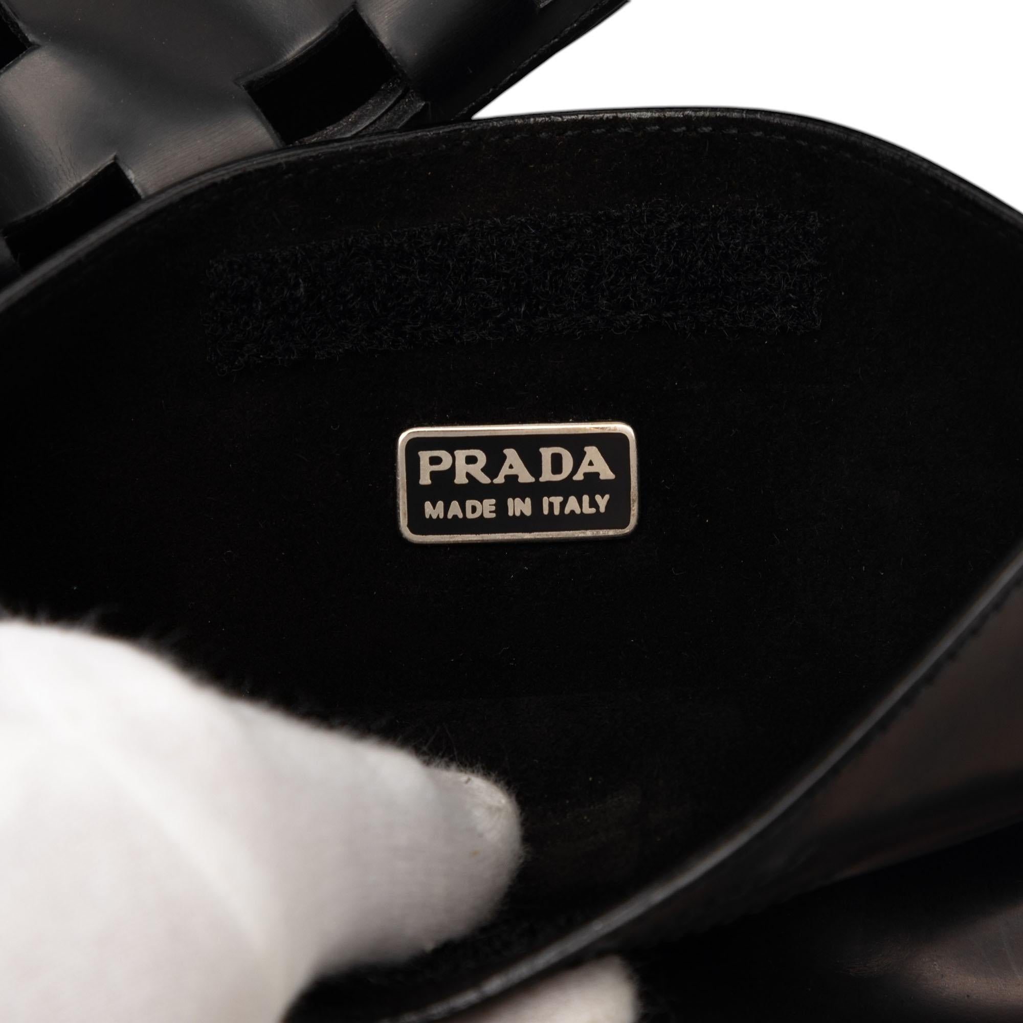 Prada Perforated Leather Shoulder Bag