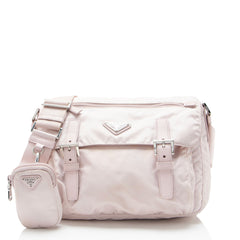 Prada Re-Nylon Double Buckle Messenger