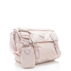 Prada Re-Nylon Double Buckle Messenger