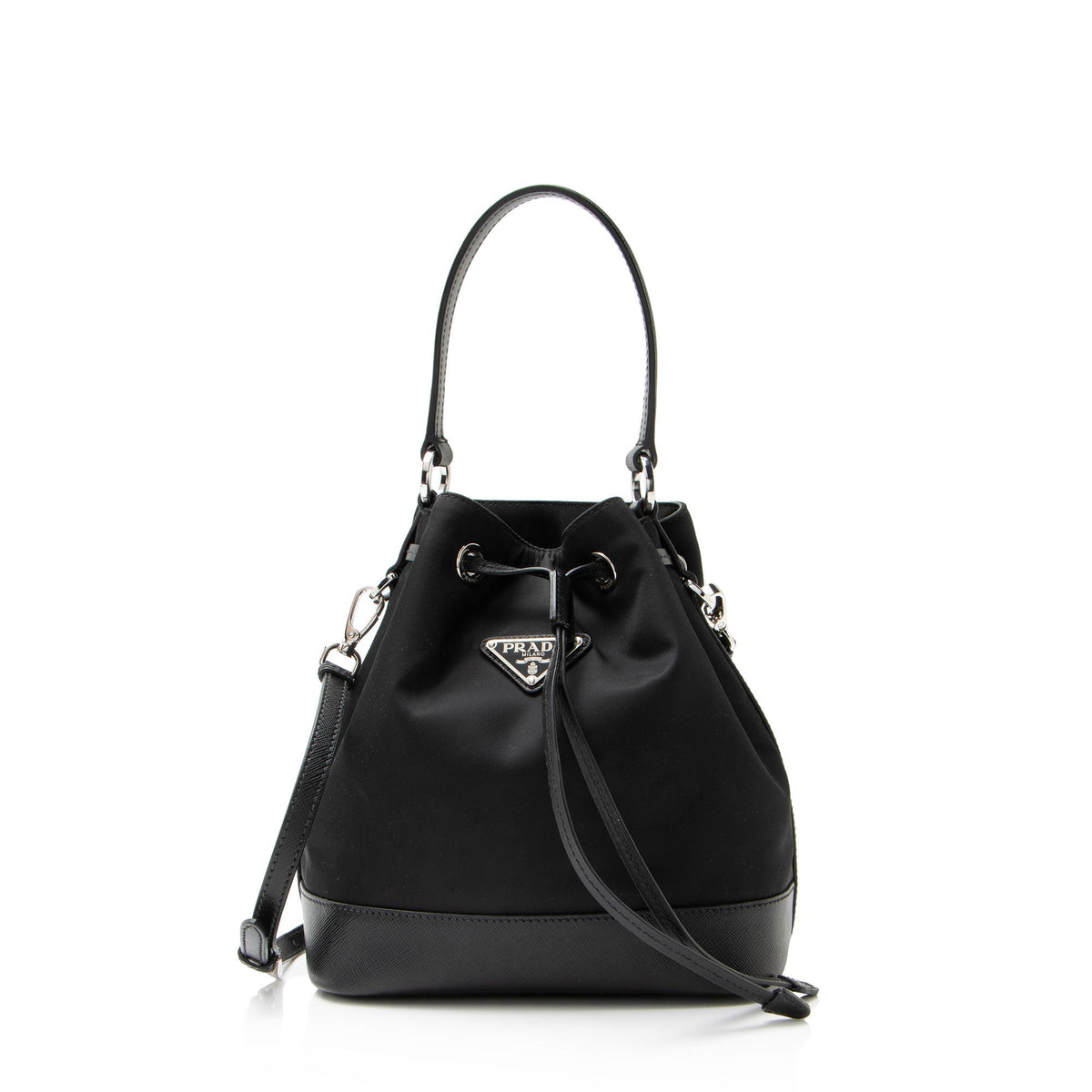 Prada Re-Nylon Top Handle Mini Bucket Bag