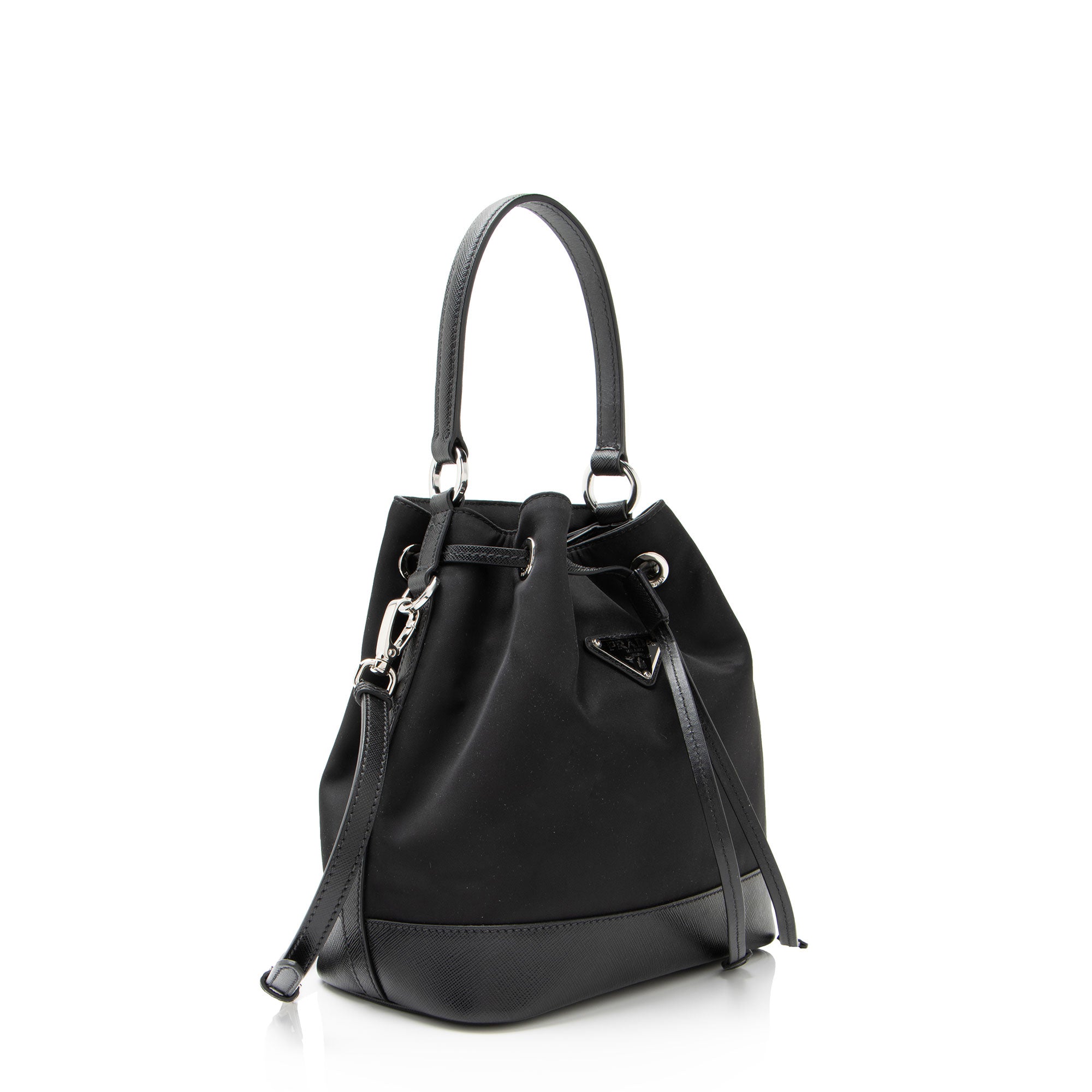 Prada Re-Nylon Top Handle Mini Bucket Bag