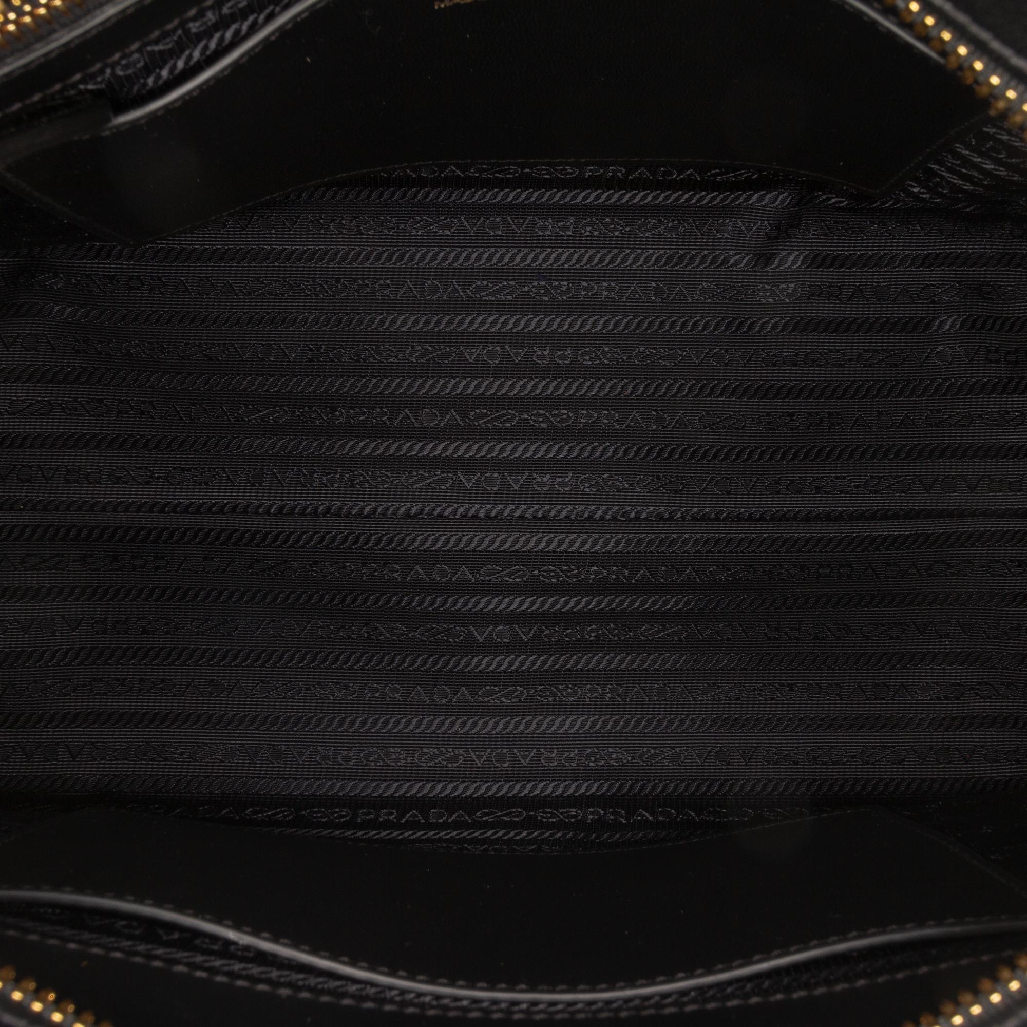 Prada Saffiano And City Calf Esplanade Satchel
