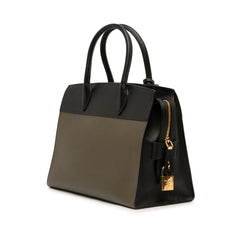 Prada Saffiano And City Calf Esplanade Satchel