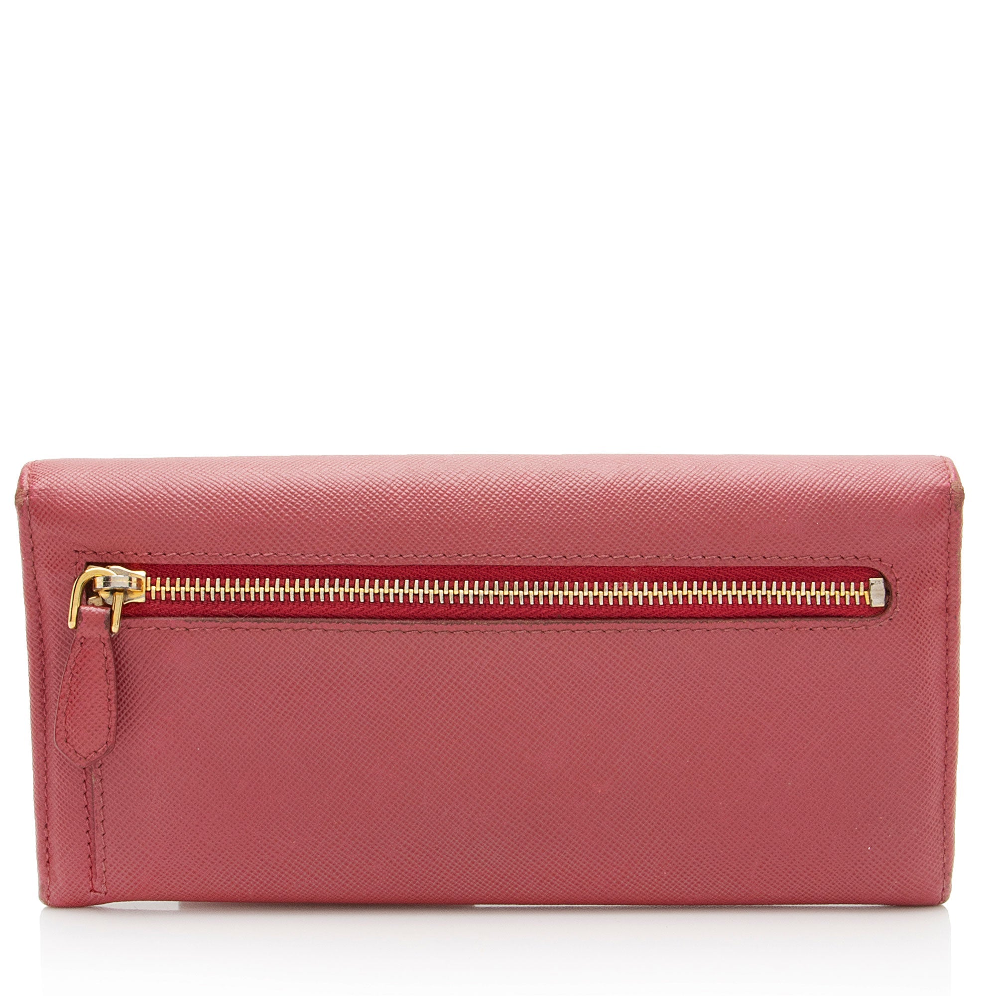 Prada Saffiano Bow Continental Wallet