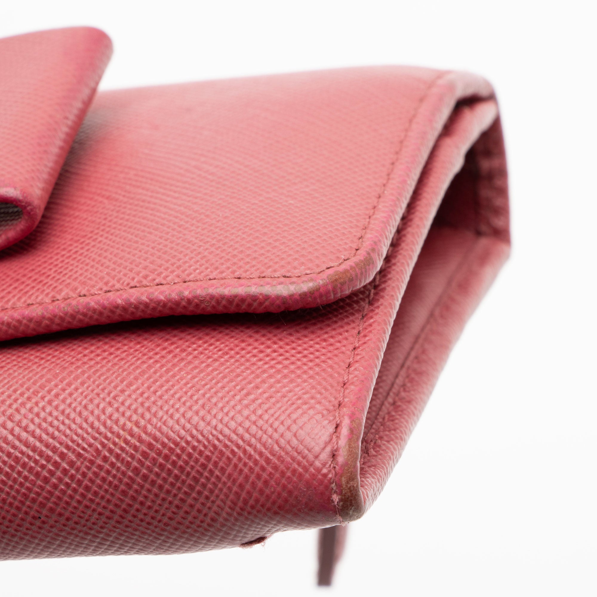 Prada Saffiano Bow Continental Wallet