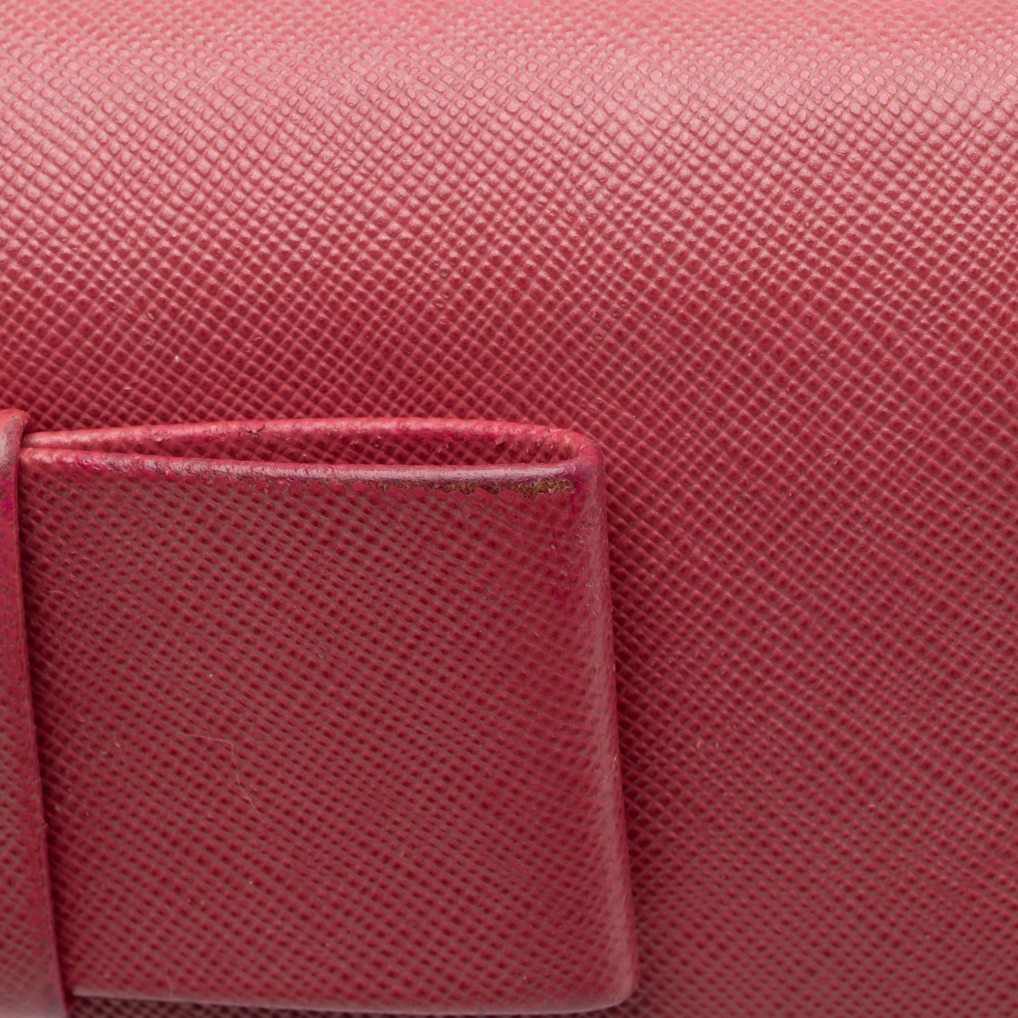 Prada Saffiano Bow Continental Wallet