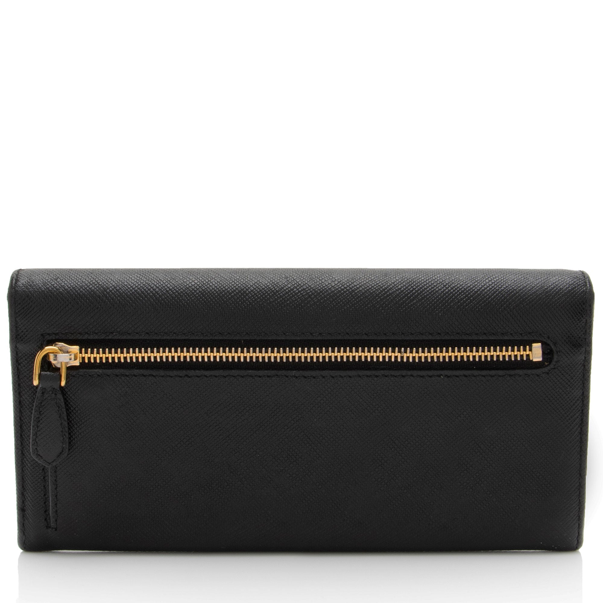 Prada Saffiano Bow Continental Wallet