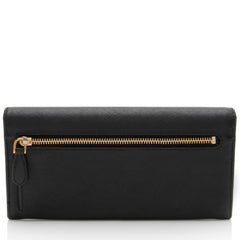 Prada Saffiano Bow Continental Wallet