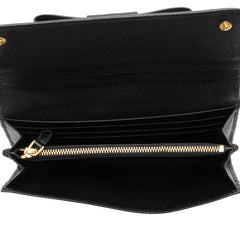 Prada Saffiano Bow Continental Wallet