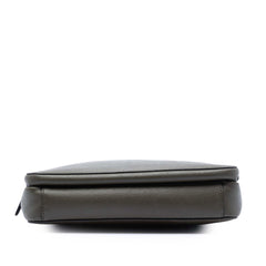 Prada Saffiano Brique Zip Top Crossbody