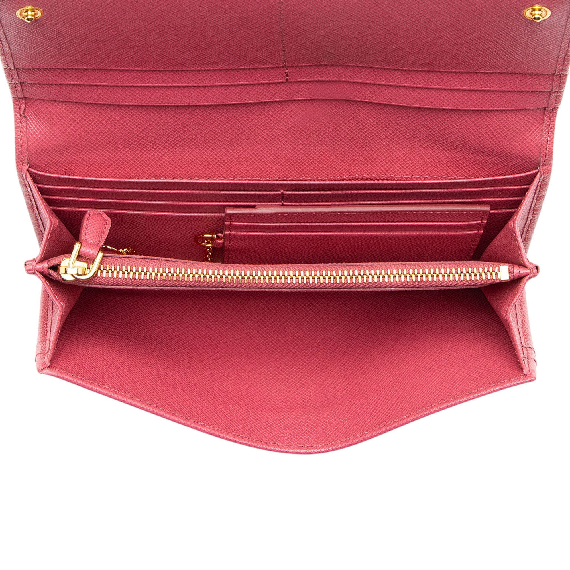 Prada Saffiano Continental Wallet