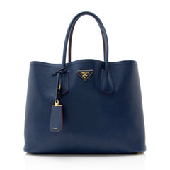 Prada Saffiano Cuir Double Handle Large Tote