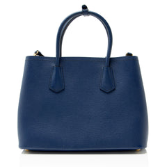 Prada Saffiano Cuir Double Handle Medium Tote