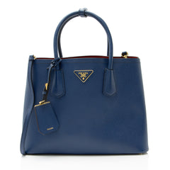 Prada Saffiano Cuir Double Handle Medium Tote
