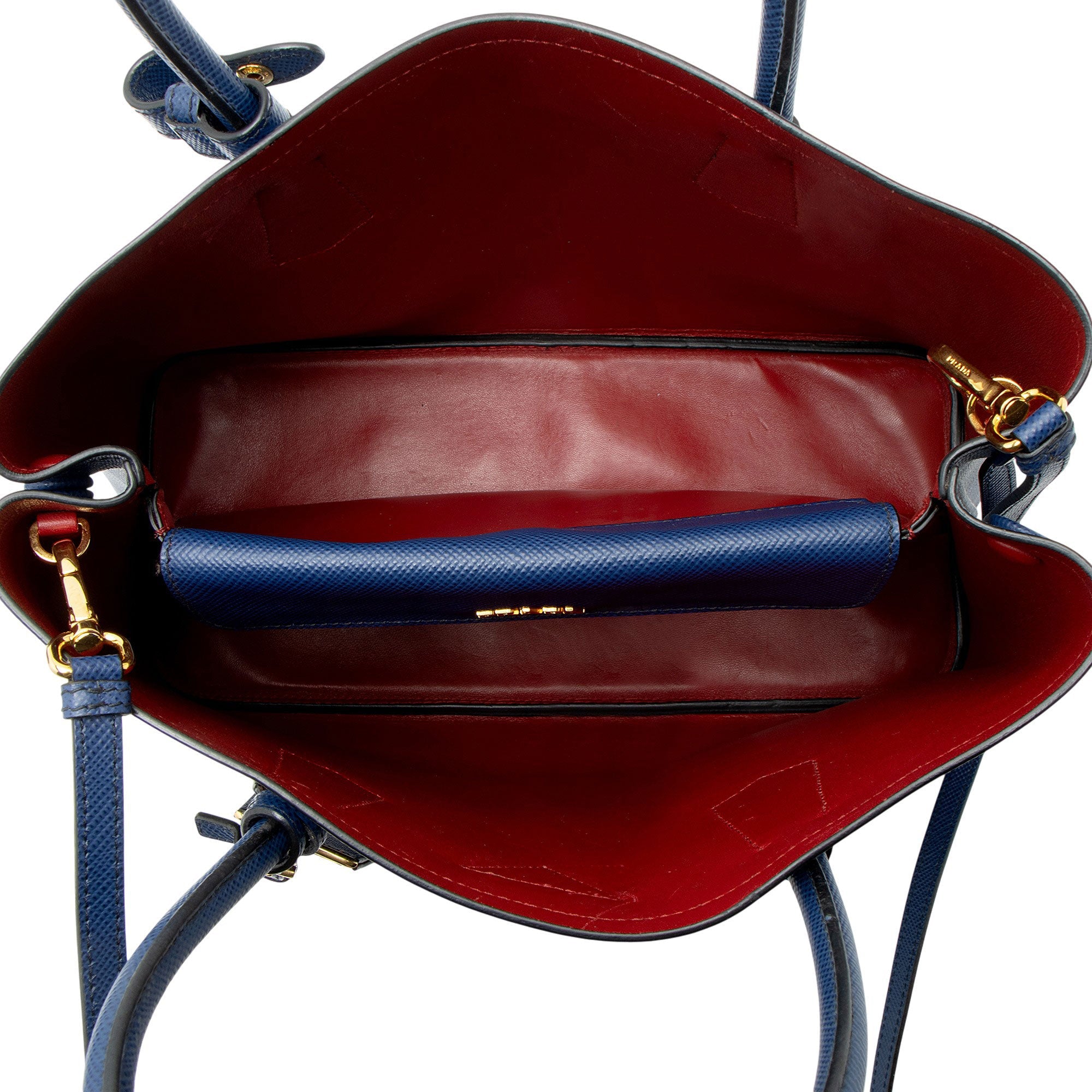 Prada Saffiano Cuir Double Handle Medium Tote