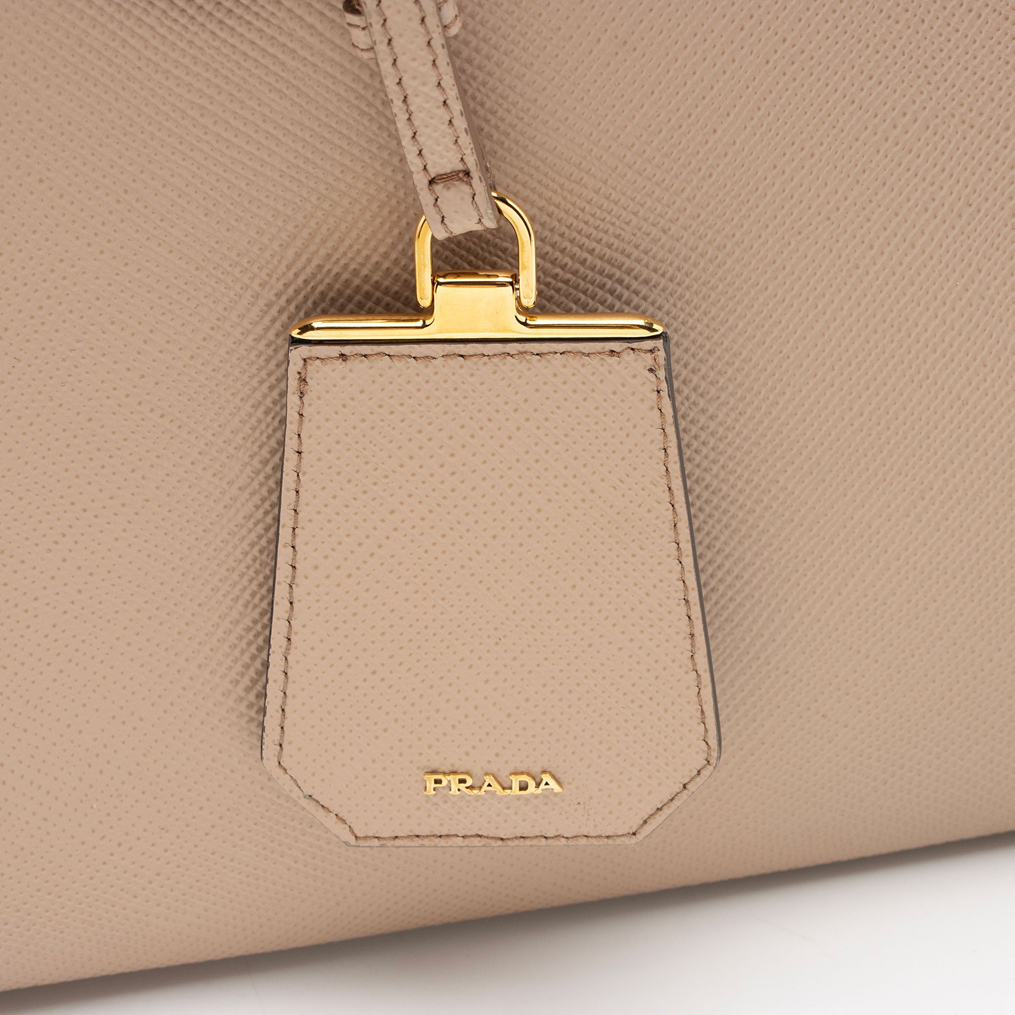 Prada Saffiano Cuir Double Handle Medium Tote