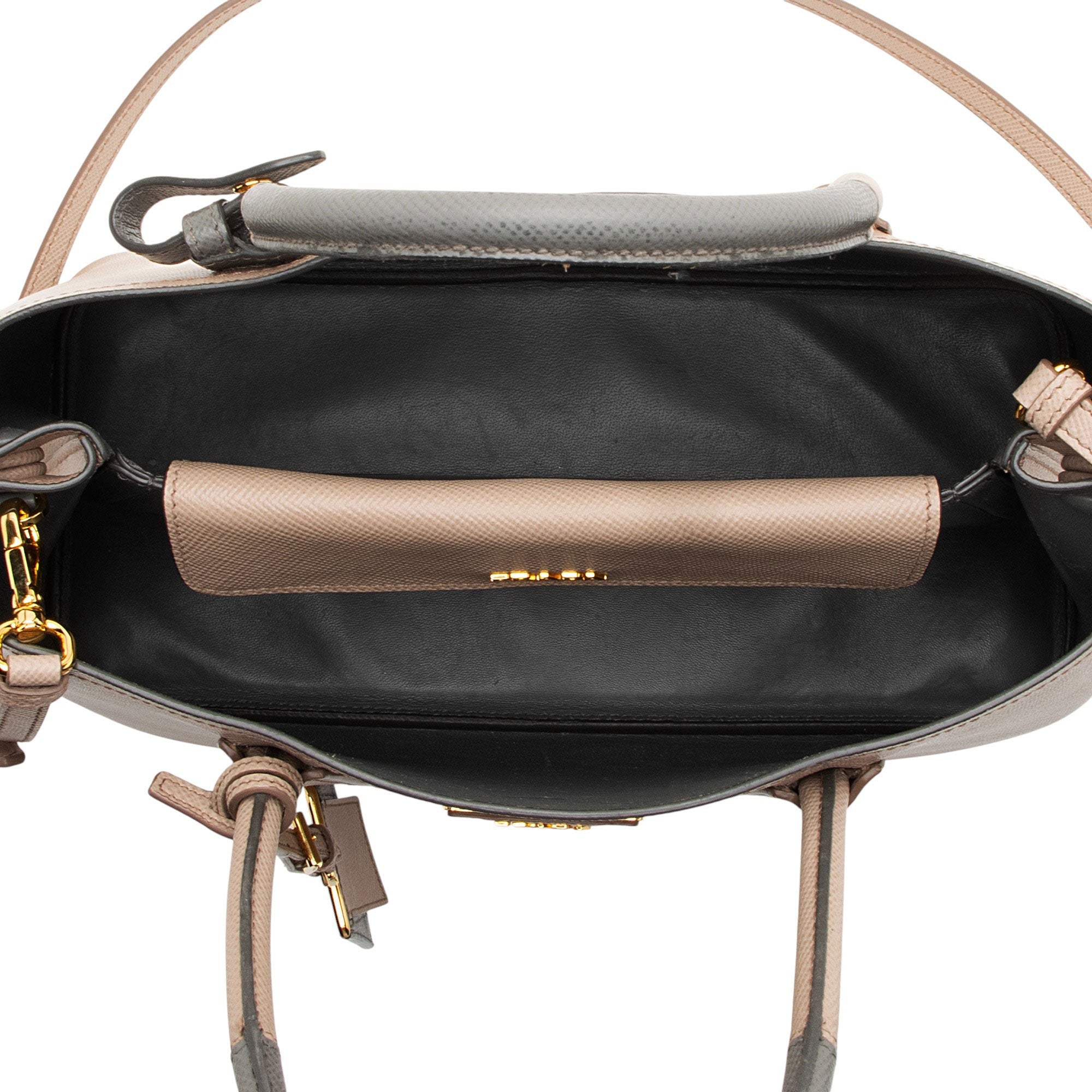 Prada Saffiano Cuir Double Handle Medium Tote