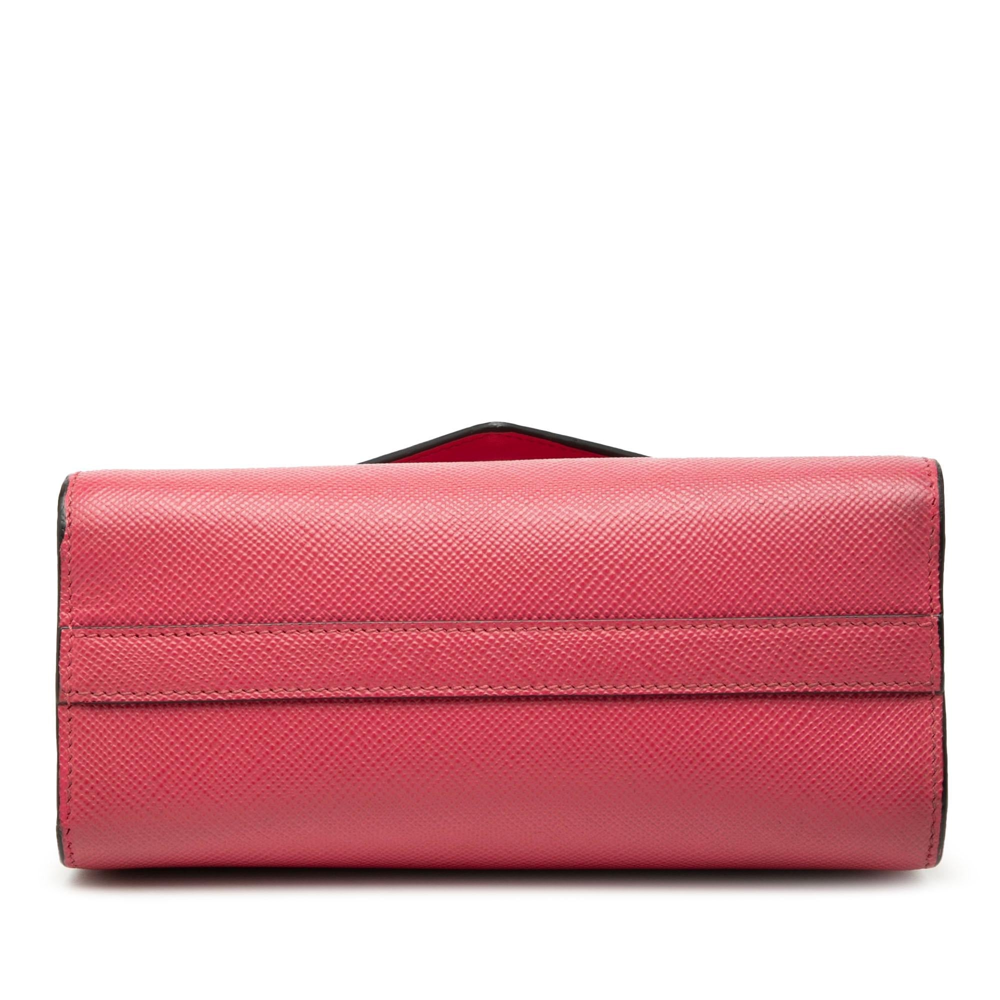 Prada Saffiano Cuir Monochrome Envelope Crossbody