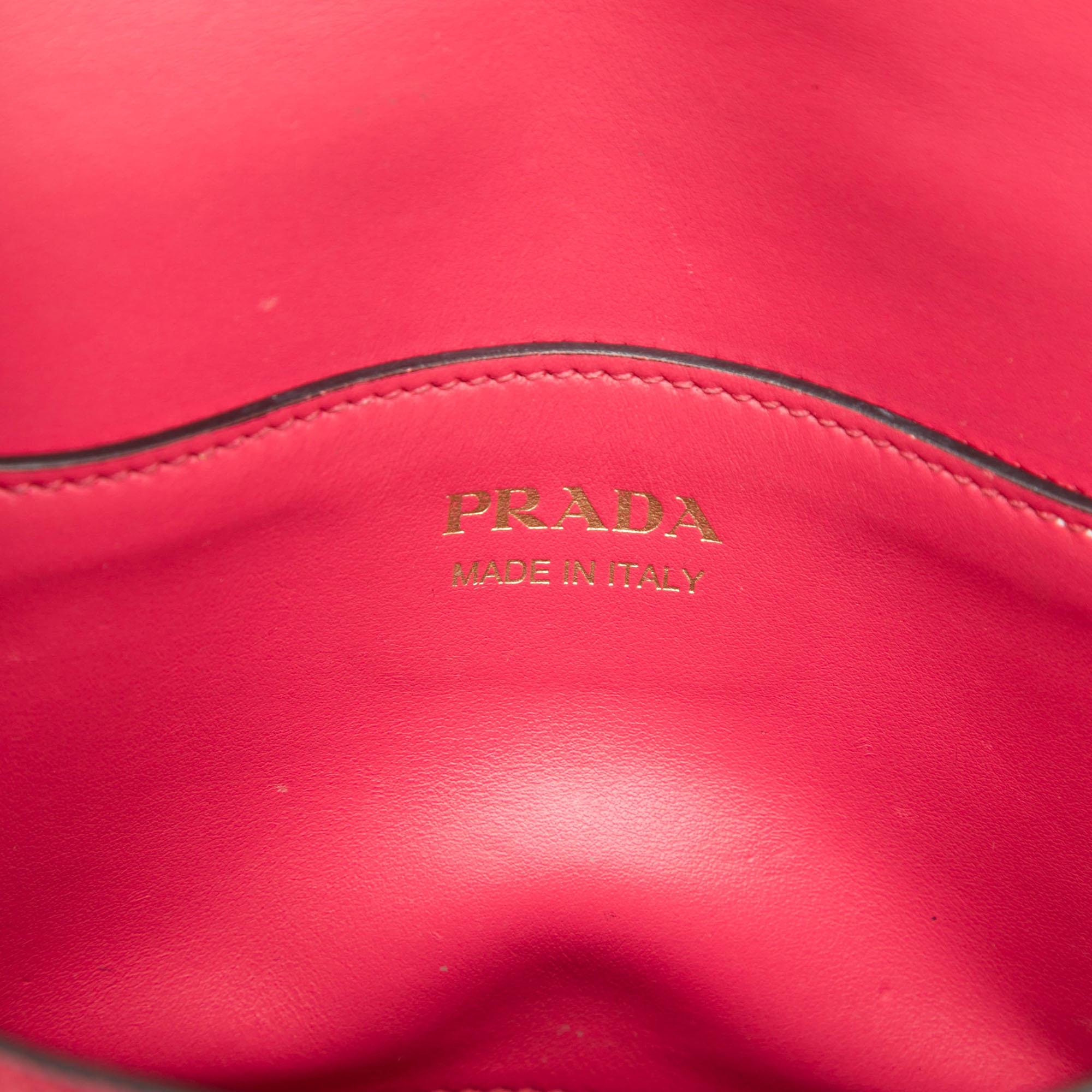 Prada Saffiano Cuir Monochrome Envelope Crossbody
