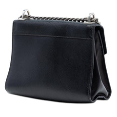 Prada Saffiano Cuir Monochrome Robot Patches Envelope Chain Flap