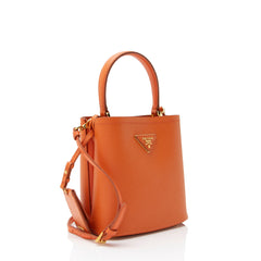 Prada Saffiano Cuir Panier Small Bucket Bag
