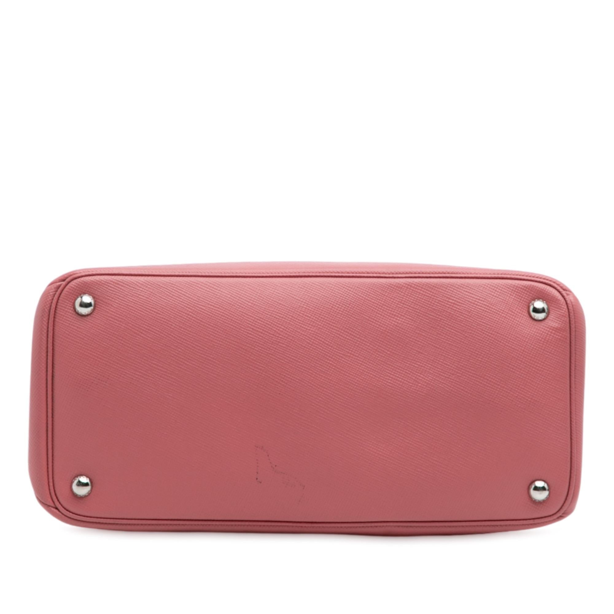Prada Saffiano Cuir Turnlock Twin Satchel