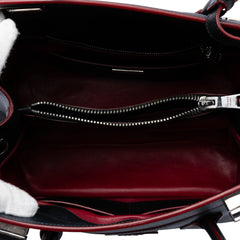 Prada Saffiano Cuir Turnlock Twin Satchel