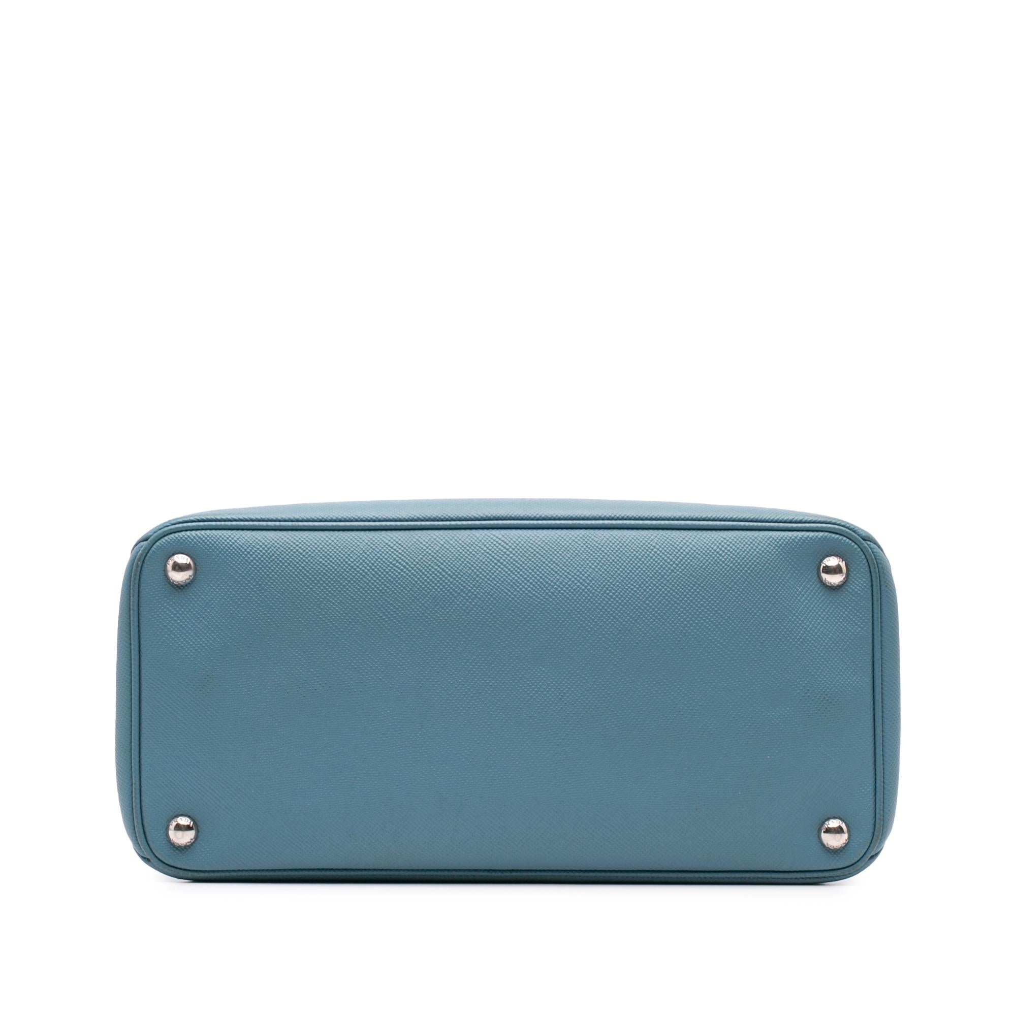 Prada Saffiano Cuir Turnlock Twin Satchel