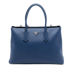 Prada Saffiano Cuir Turnlock Twin Satchel